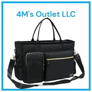 Nurse Tote Bag for Work with Padded 15.6” Laptop Sleeve, Medical Supplies Bag